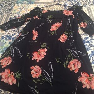Floral Off Shoulder Dress